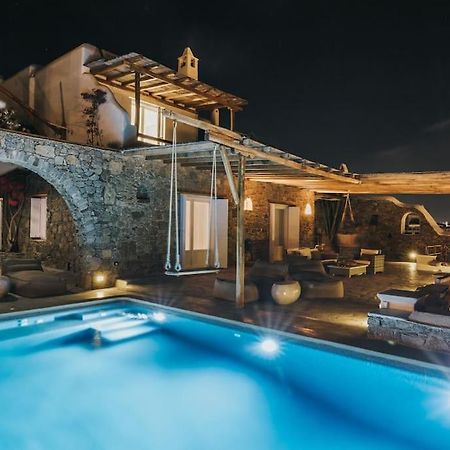 Private Cliffside Villa "150 Meters From The Beach" Mykonos Town Exterior photo