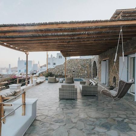 Private Cliffside Villa "150 Meters From The Beach" Mykonos Town Exterior photo